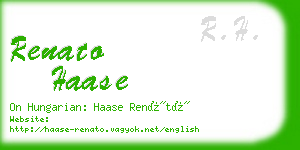 renato haase business card